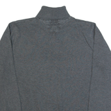 TOMMY HILFIGER Womens Jumper Grey Roll Neck Tight Knit M