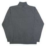 TOMMY HILFIGER Womens Jumper Grey Roll Neck Tight Knit M