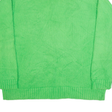 LAUREN RALPH LAUREN Mens Jumper Green 1/4 Zip Tight Knit M