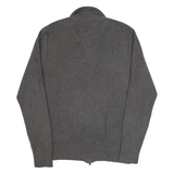 TOMMY HILFIGER Mens Cardigan Grey Tight Knit M