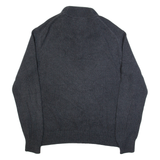CALVIN KLEIN Mens Jumper Grey V-Neck Tight Knit XL