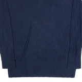 TOMMY HILFIGER Womens Jumper Blue V-Neck Tight Knit M