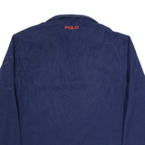 POLO RALPH LAUREN GOLF Mens Fleece Blue 1/4 Zip L