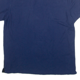 CALVIN KLEIN Mens Polo Shirt Blue Colourblock L
