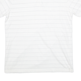 CHAPS Mens Polo Shirt White Striped L