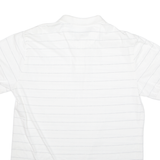 CHAPS Mens Polo Shirt White Striped L