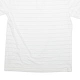 CHAPS Mens Polo Shirt White Striped L