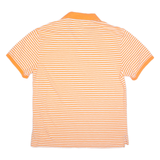 TOMMY HILFIGER Slim Fit Mens Polo Shirt Orange Striped 2XL