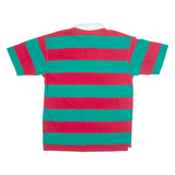 ST JOHNS BAY Mens Polo Shirt Red 90s Colourblock L