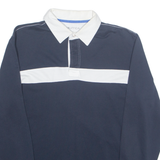 NAUTICA Mens Polo Shirt Blue Long Sleeve M