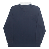 NAUTICA Mens Polo Shirt Blue Long Sleeve M