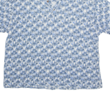OCEAN PACIFIC Mens Polo Shirt Blue Floral M