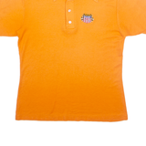 LOGO SCUBA Mens Polo Shirt Orange 90s S