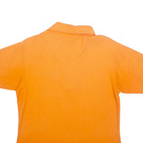 LOGO SCUBA Mens Polo Shirt Orange 90s S