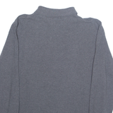 TOMMY HILFIGER Mens Polo Shirt Grey Long Sleeve L