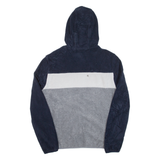TOMMY HILFIGER Fleece Lined Mens Grey Hoodie Full Zip S