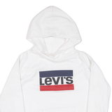 LEVI'S Womens White Hoodie L