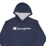 CHAMPION Mens Blue Hoodie M