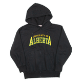 University Of Alberta Womens Black Hoodie Full Zip USA S