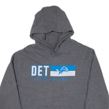 NFL Lions Football Mens Grey Hoodie USA L