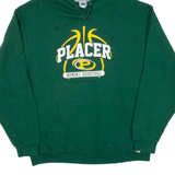 RUSSELL ATHLETIC Placer Womens Basketball Womens Green Hoodie USA L