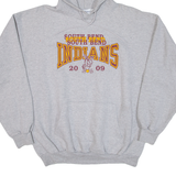 PORT & COMPANY South Bend Indians 2009 Mens Grey Hoodie USA XL