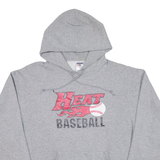 JERZEES Heat Baseball Mens Grey Hoodie USA XL