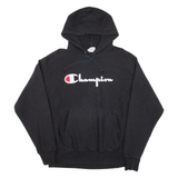 CHAMPION REVERSE WEAVE Mens Black Hoodie L