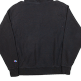 CHAMPION REVERSE WEAVE Mens Black Hoodie L