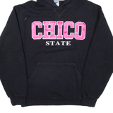 RUSSELL ATHLETIC Chico State Womens Black Hoodie USA S