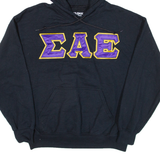 GILDAN Mens Black Hoodie USA M