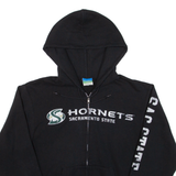 CHAMPION Hornets Mens Black Hoodie Full Zip USA S