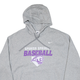 NIKE Spanish Springs Baseball Mens Grey Hoodie USA 2XL