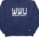RUSSELL ATHLETIC Basketball Mens Blue Hoodie USA L