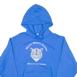 PORT & COMPANY Mountain Lions Mens Blue Hoodie USA M