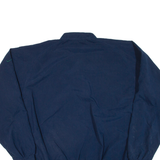 NIKE Mens Sweatshirt Blue Button Neck L