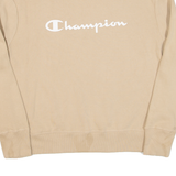 CHAMPION Womens Sweatshirt Beige High Neck M