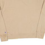 CHAMPION Womens Sweatshirt Beige High Neck M