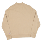 CHAMPION Womens Sweatshirt Beige High Neck M