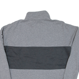 NIKE Mens Sweatshirt Grey 1/4 Zip L