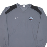 NIKE Mens Sweatshirt Grey 1/4 Zip M