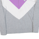 FILA Womens Sweatshirt Purple 1/4 Zip L