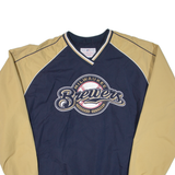 MLB Brewers Mens Sweatshirt Blue V-Neck USA XL