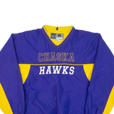 TEAM WEAR Chaska Hawks Mens Sweatshirt Blue V-Neck USA M
