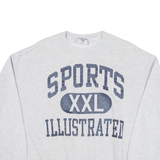 JERZEES Sports Illustrated Womens Sweatshirt Grey USA XL