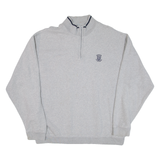 CHAPS RALPH LAUREN Mens Sweatshirt Grey 1/4 Zip L