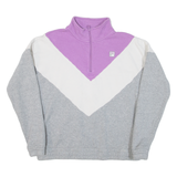 FILA Womens Sweatshirt Grey 1/4 Zip L