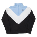 FILA Womens Sweatshirt Blue 1/4 Zip XL