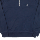 NAUTICA Mens Sweatshirt Blue 1/4 Zip M
