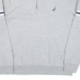 NAUTICA Mens Sweatshirt Grey 1/4 Zip L